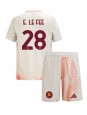 AS Roma Enzo Le Fee #28 Vieraspaita Lasten 2024-25 Lyhythihainen (+ shortsit)